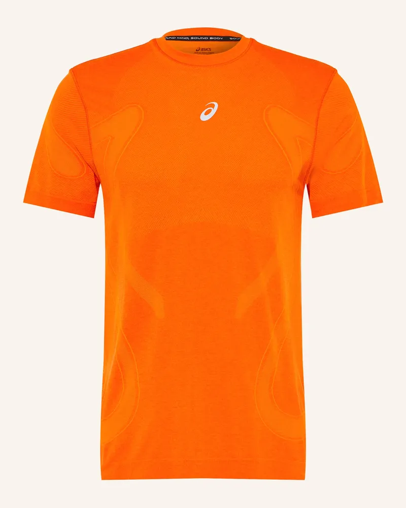 Asics Laufshirt Road Seamless Ss orange Orange