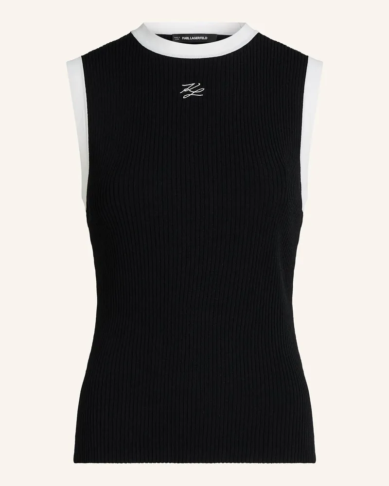 Karl Lagerfeld Top schwarz Schwarz