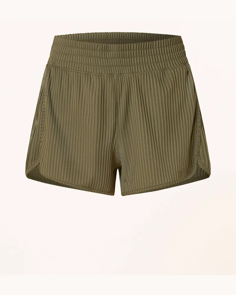 adidas Trainingsshorts PACER ALL GYM SEASONAL RIB Oliv