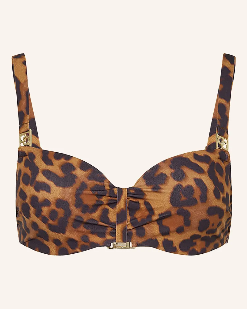 Chantelle Bügel-Bikini-Top SAUVAGE Dunkelbraun