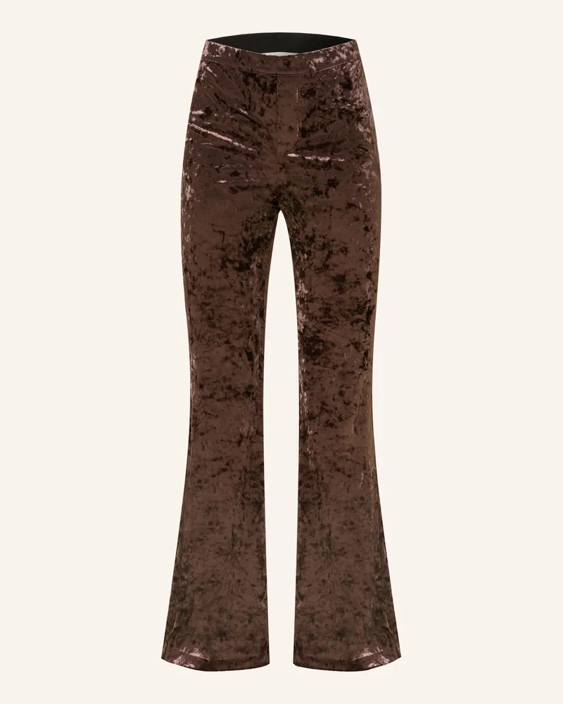 ba&sh Marlenehose Lolita Aus Samt braun Braun