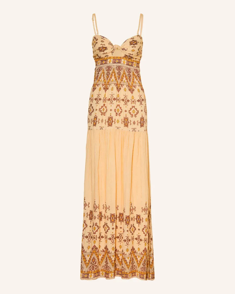 ba&sh Kleid Zema Mit Glitzergarn Und Cut-Out gelb Dunkelgelb