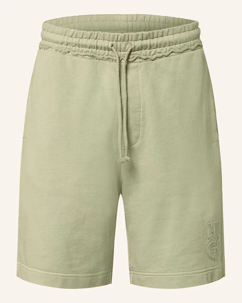 HUGO BOSS Sweatshorts DISTRELL Loose Fit Oliv