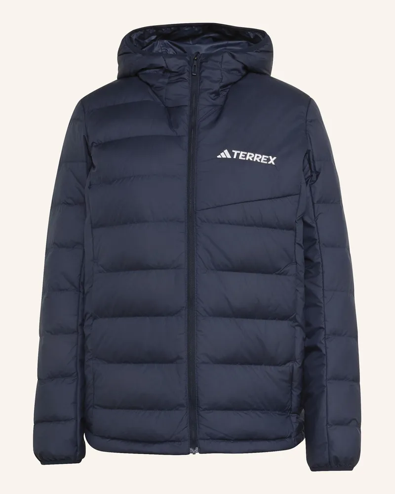 adidas Terrex Multi Light Down Climawarm Kapuzenjacke blau Blau