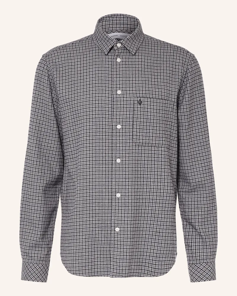 Samsøe & Samsøe Flanellhemd Saliam Comfort Fit grau Grau