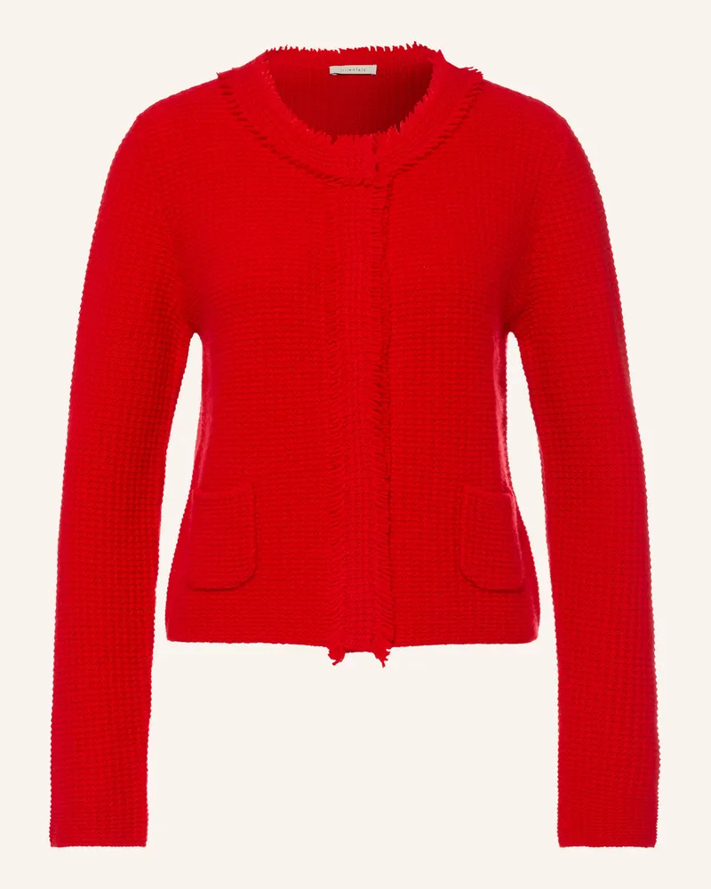 lilienfels Strickjacke Mit Cashmere rot Rot
