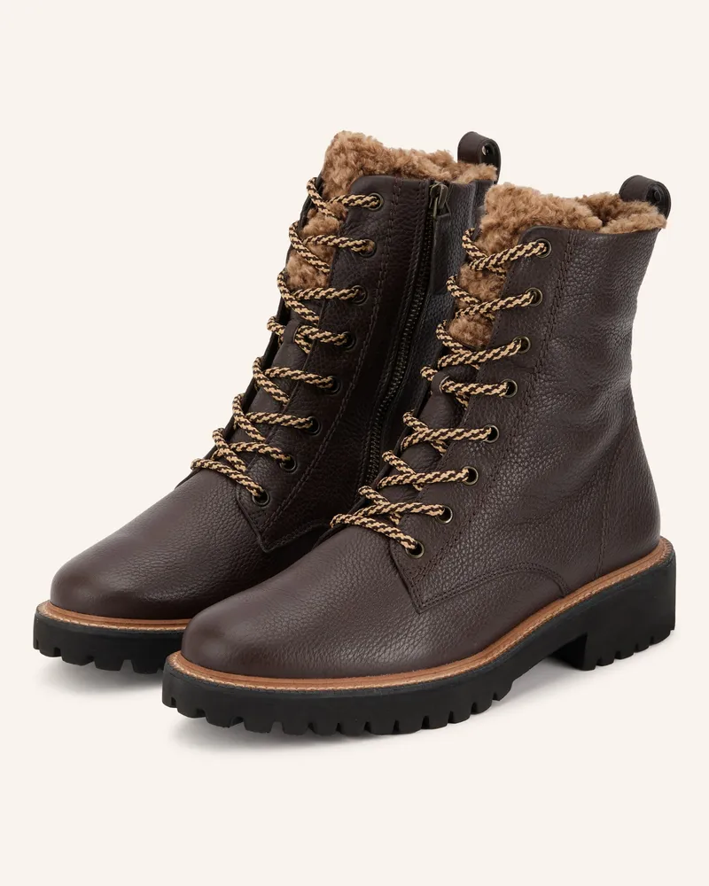 paul green SchnürbootsGefüttert braun Dunkelbraun