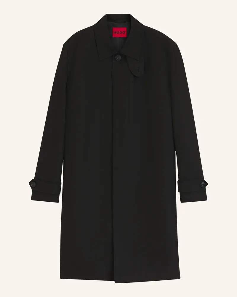 HUGO BOSS Mantel maver2631 Regular Fit schwarz Schwarz