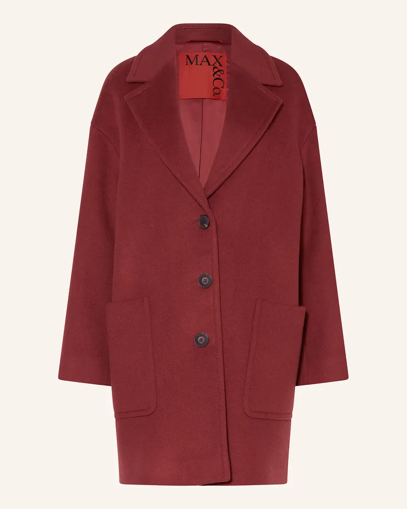 MAX&Co. Mantel Tarocco rot Dunkelrot