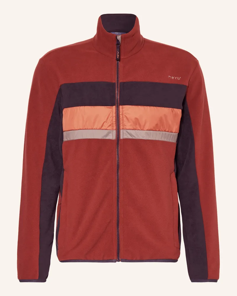 me°ru' Fleecejacke HEREFORD Dunkelrot