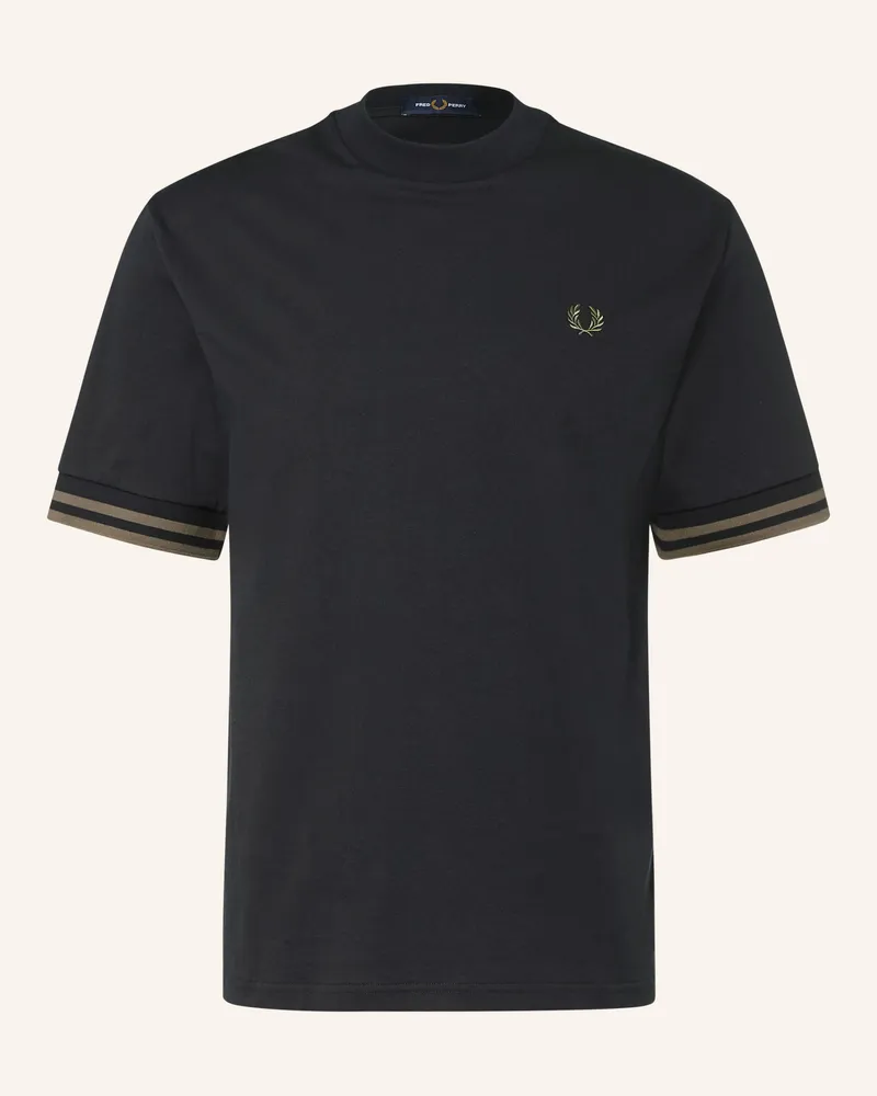 Fred Perry T-Shirt schwarz Schwarz