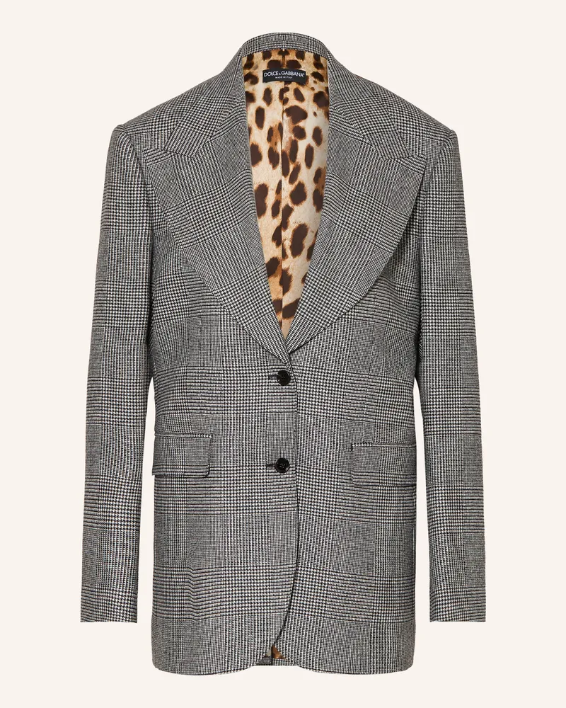 Dolce & Gabbana Longblazer grau Schwarz