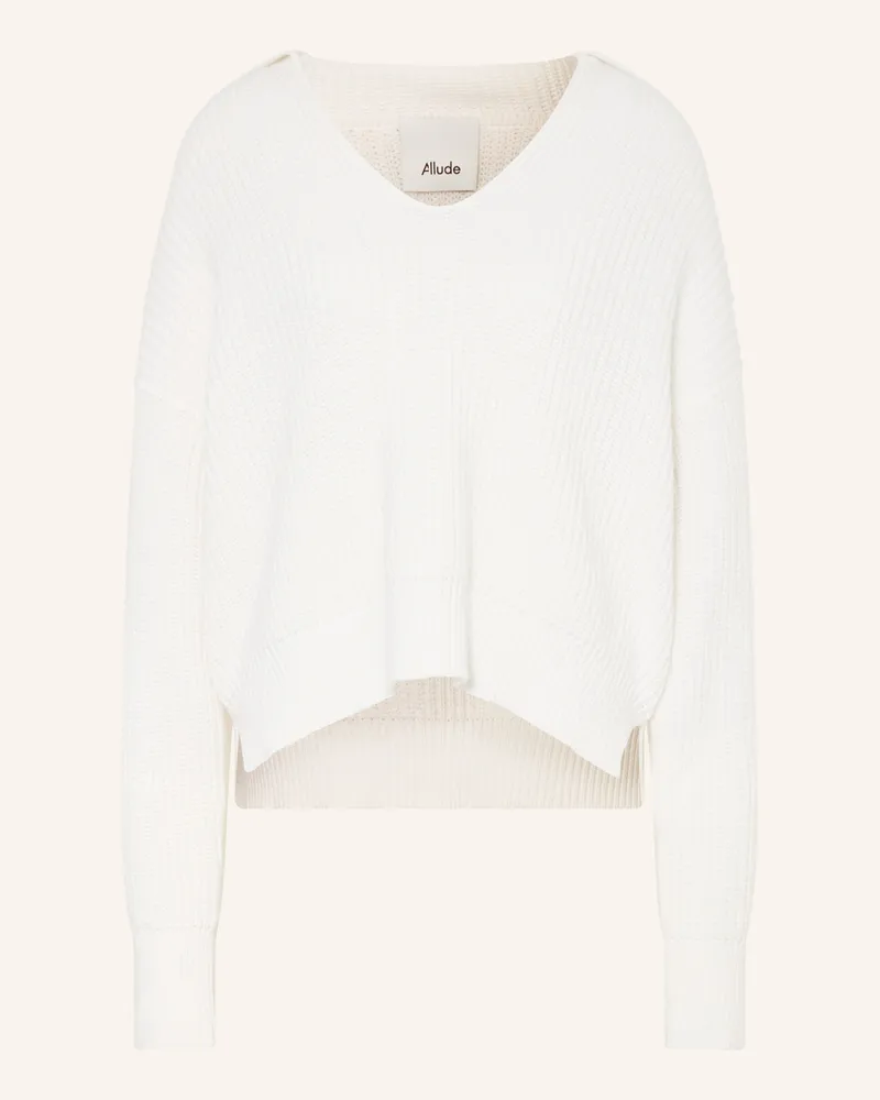 ALLUDE Pullover mit Cashmere Hellgelb