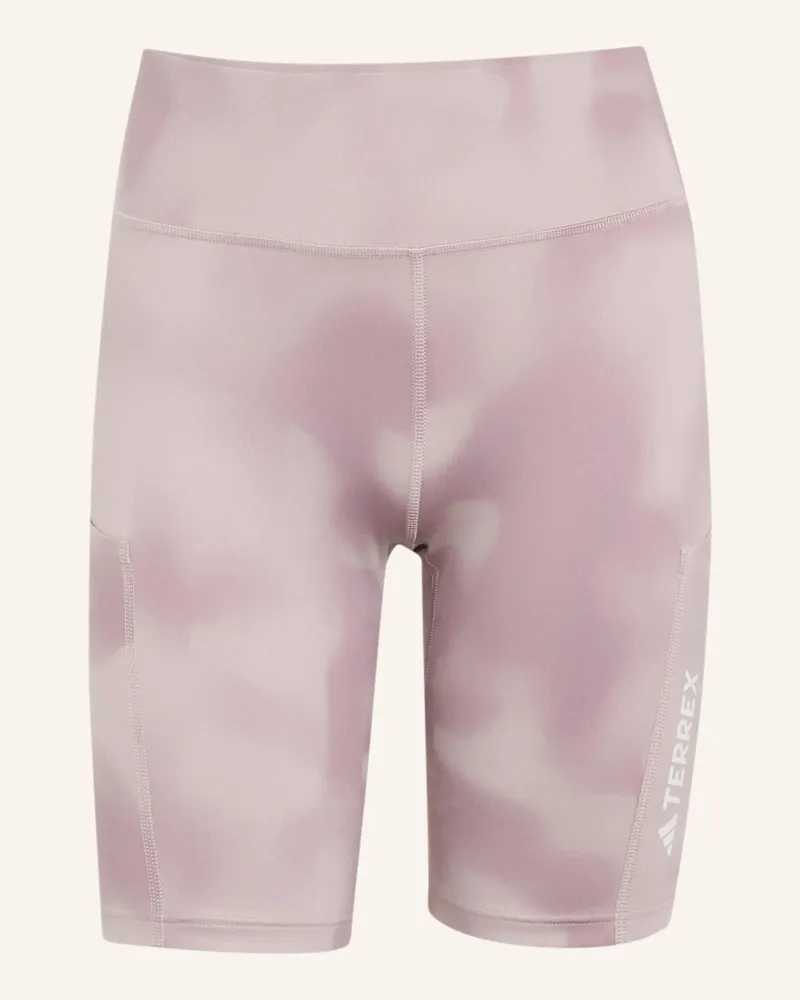 adidas Terrex Multi 8inch Kurze Leggings, Print lila Lila