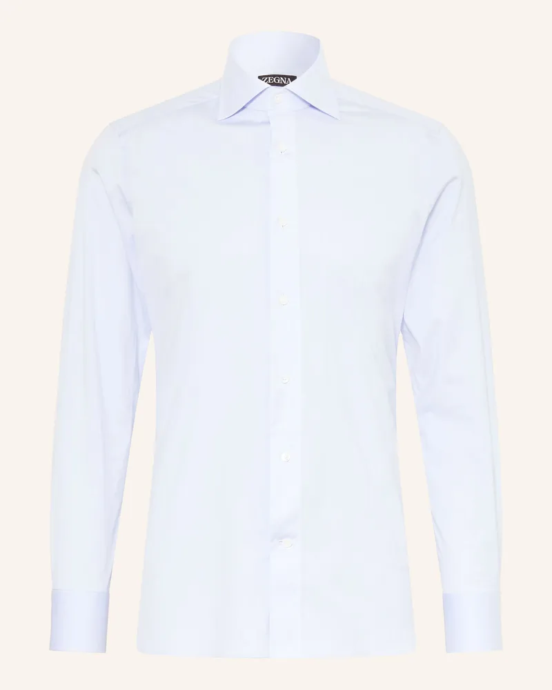 Ermenegildo Zegna Hemd Slim Fit blau Hellblau