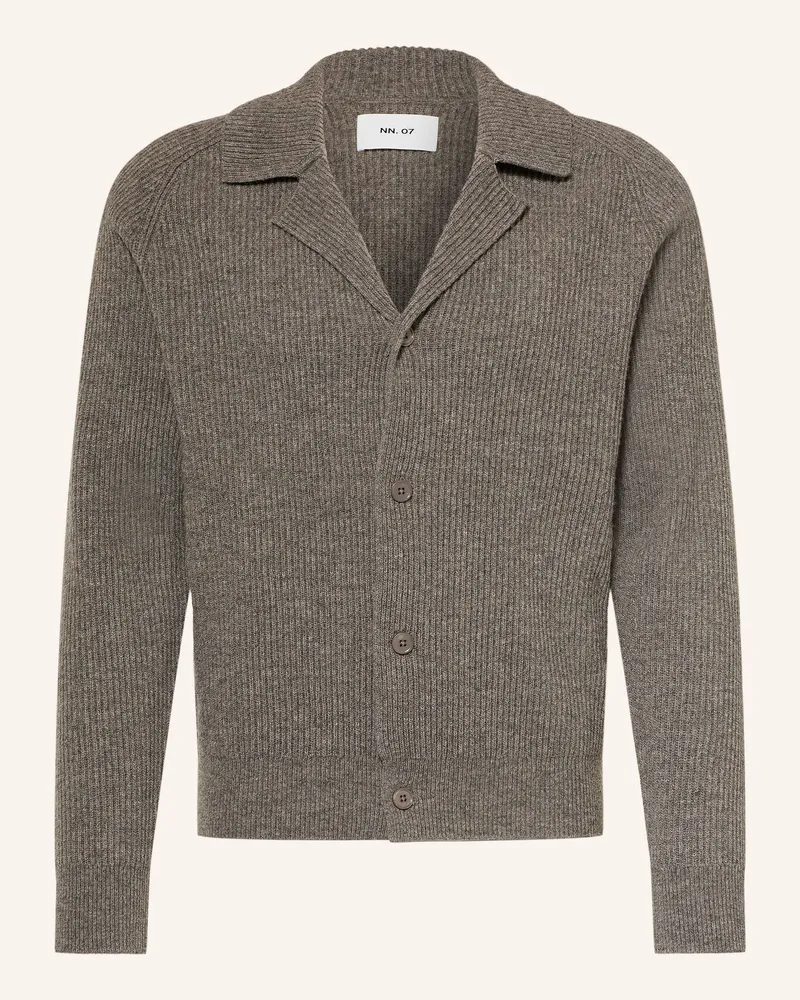 NN 07 Strickjacke Shane beige Taupe
