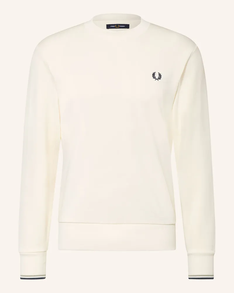 Fred Perry Sweatshirt weiss Ecru