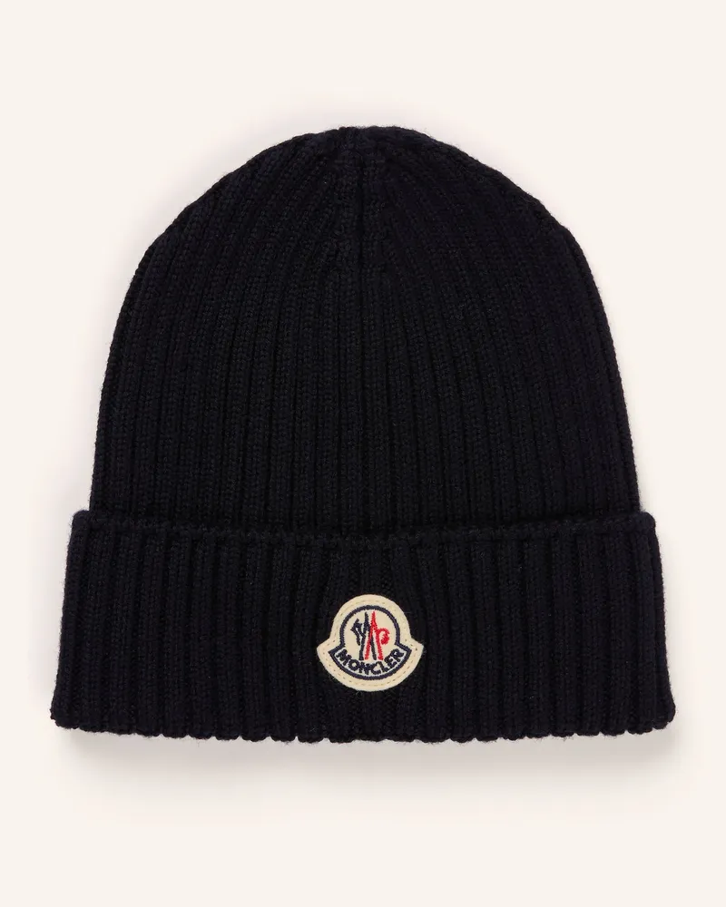 Moncler Mütze blau Dunkelblau
