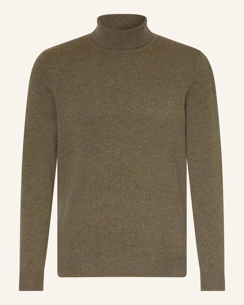 Strokesman's Rollkragenpullover aus Cashmere Oliv