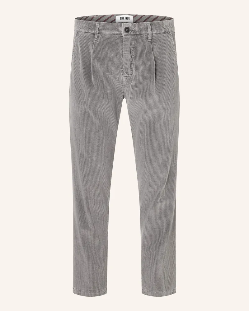 THE.NIM Hose CORD CHINO PINCE Grau