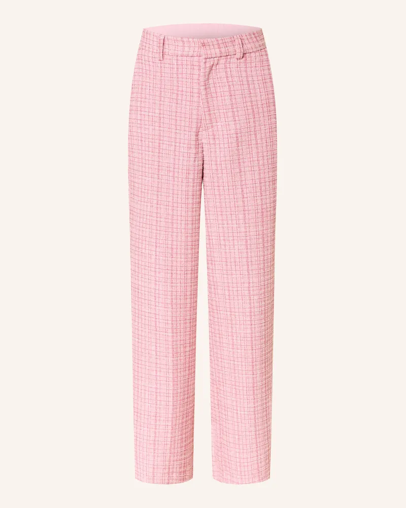 Neo Noir Bouclé-Hose EMMETT mit Glitzergarn Rosa