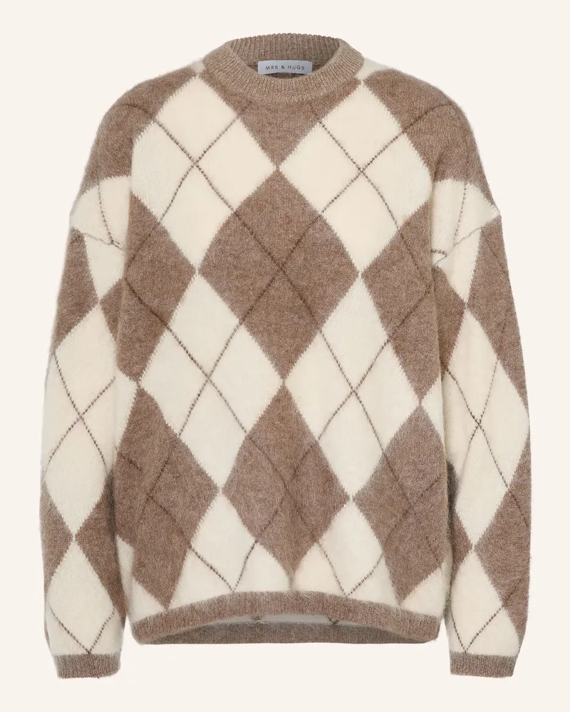 Mrs & HUGS Pullover beige Taupe