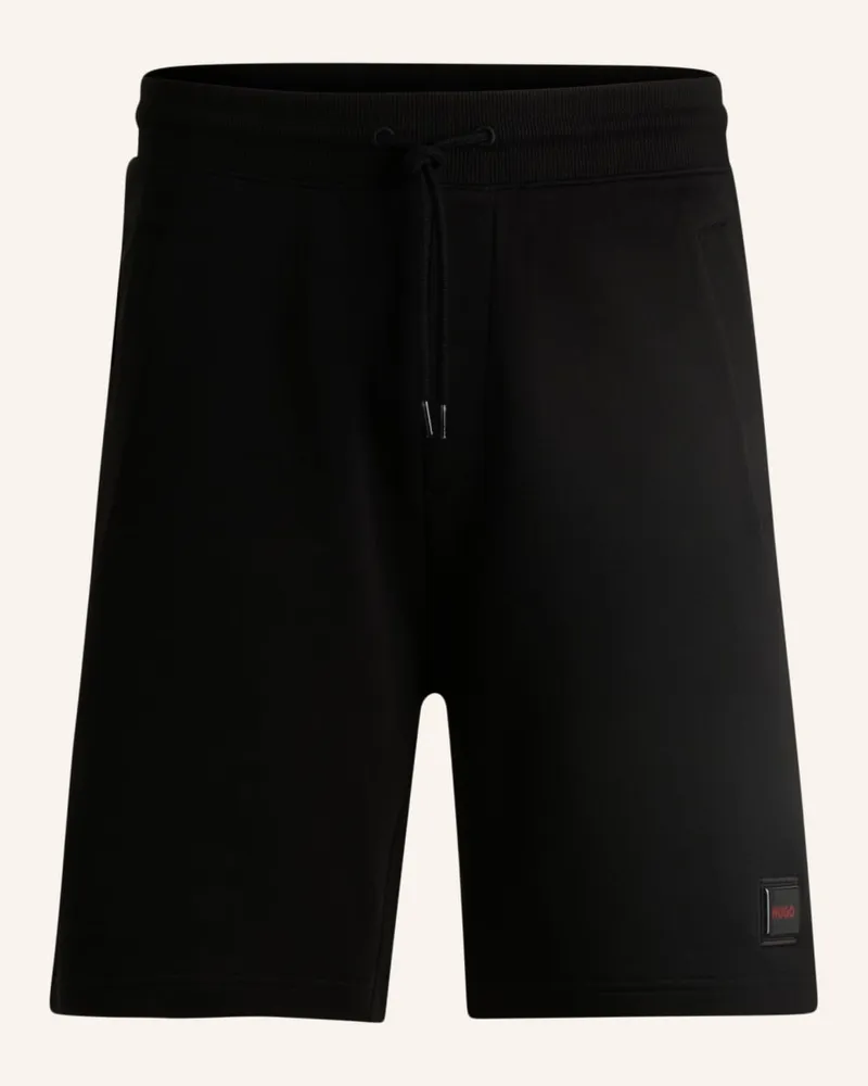 HUGO BOSS Casual Hose DIZ_GEL Relaxed Fit Schwarz