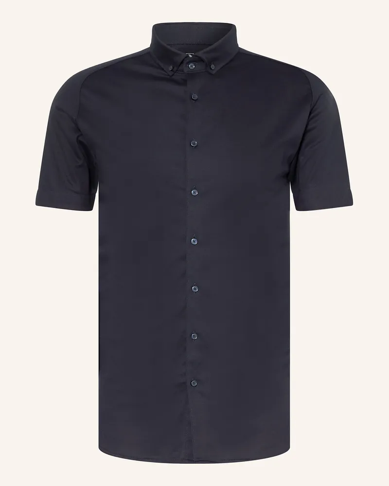 DESOTO Kurzarm-Hemd Slim Fit aus Jersey Dunkelblau