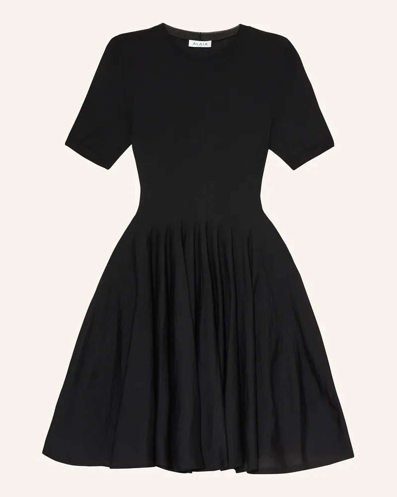 Alaïa Kleid Skater schwarz Schwarz
