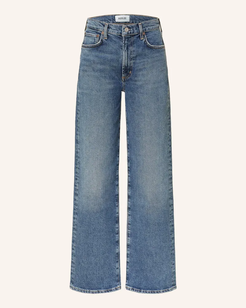 AGOLDE Straight Jeans Harper blau Enroll