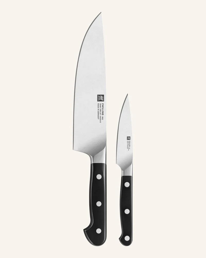 Zwilling 2-Tlg. Messer-Set Pro schwarz Schwarz