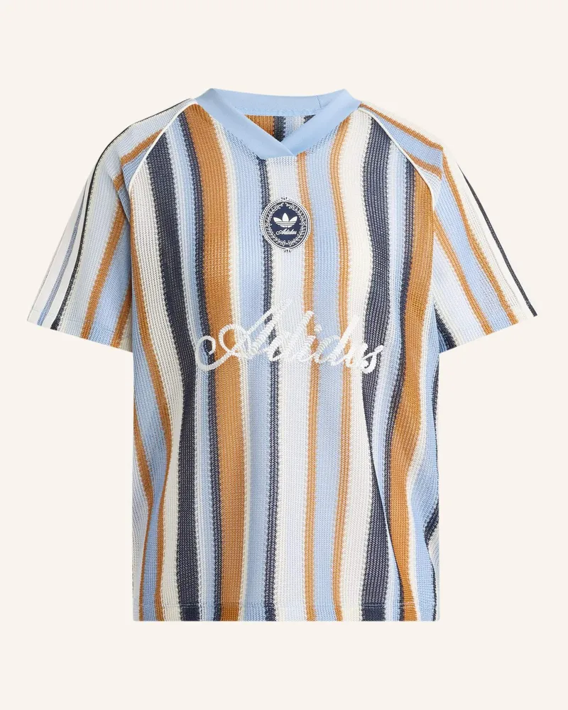 adidas Strickshirt Adidas Originals Summer Glow Knitted Oversized Jersey blau Blau