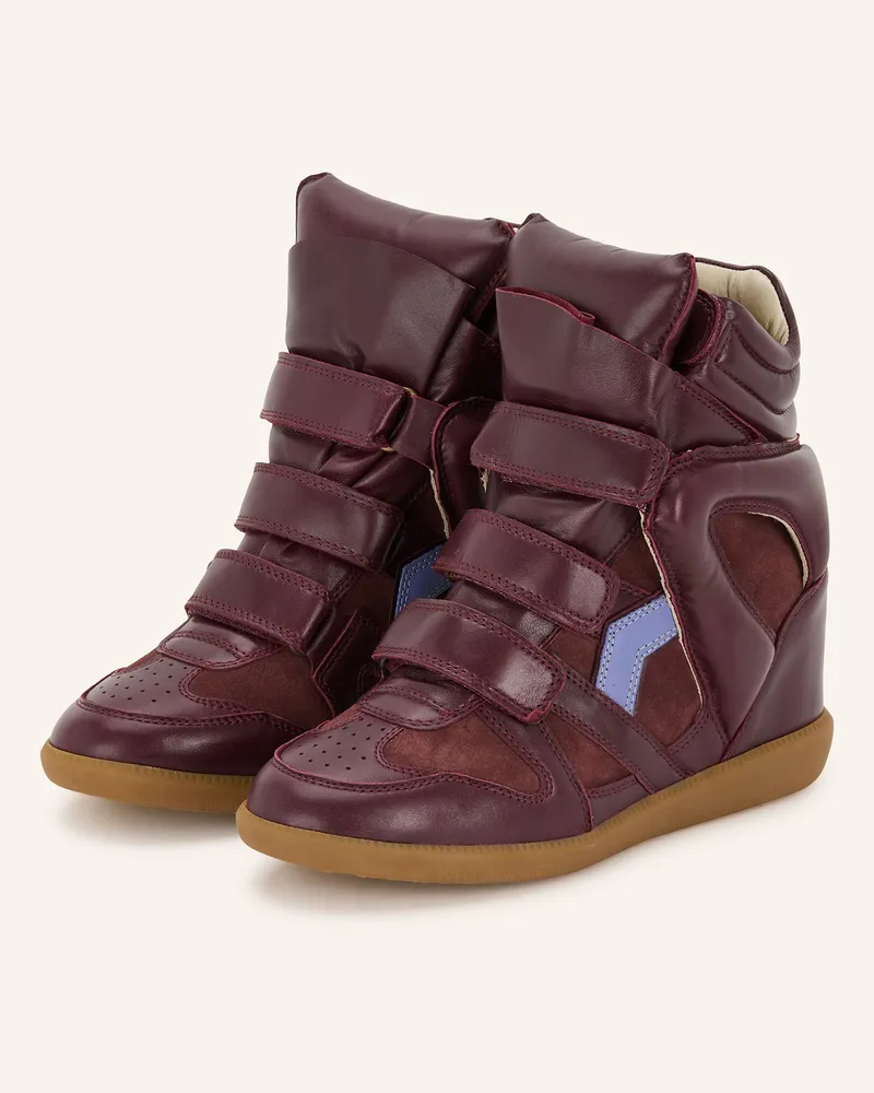 Isabel Marant Hightop-Sneaker BEKETT Dunkelrot