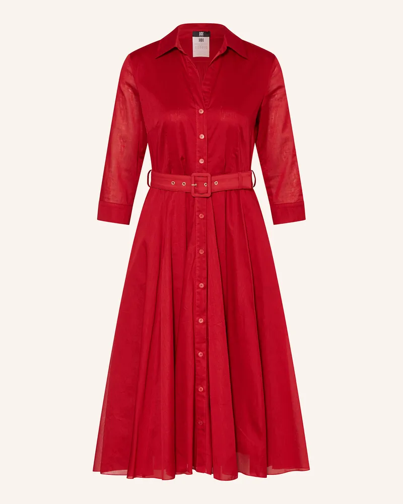 Riani Hemdblusenkleid mit 3/4-Arm Rot
