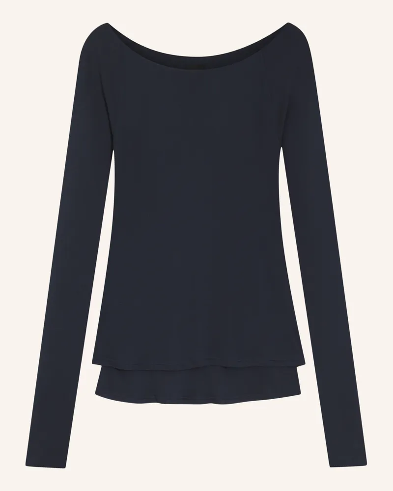 HUGO BOSS Casual Top EDUPLA1 Slim Fit Dunkelblau