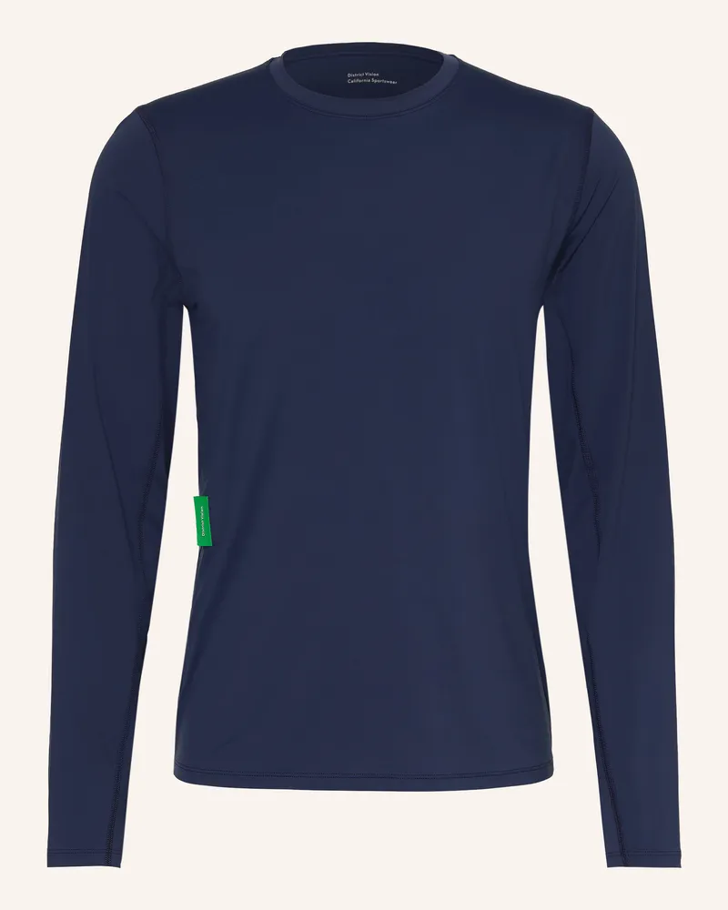 District Vision Funktionsshirt Ultralight Aloe blau Dunkelblau