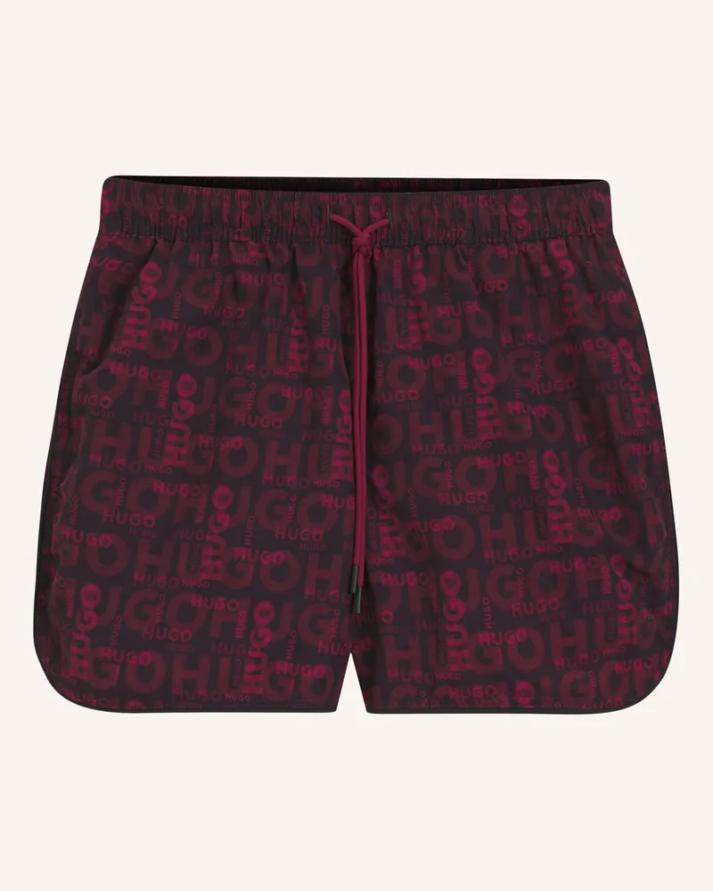 HUGO BOSS Badeshort Rik rot Dunkelrot