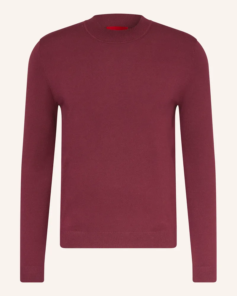 HUGO BOSS Pullover SAN MARC-CV Dunkelrot