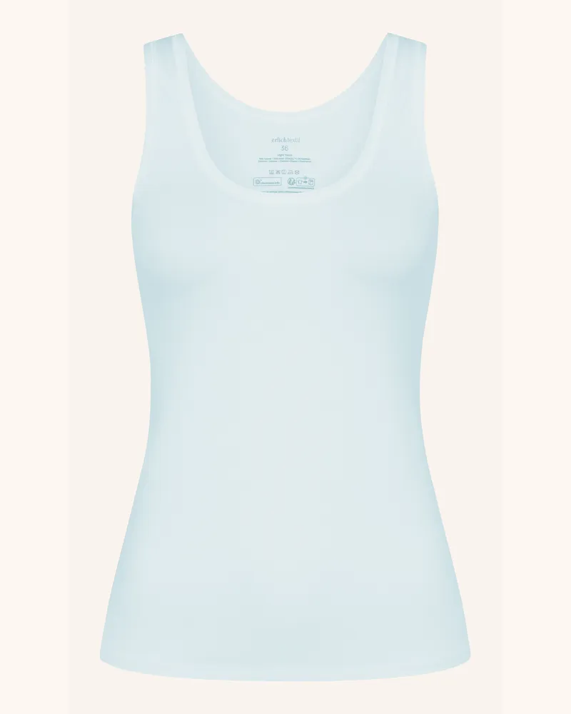 Ehrlich Textil Light Touch Tanktop Aus Weichem Lyocell, Seidig Fein Elastisch blau Blau