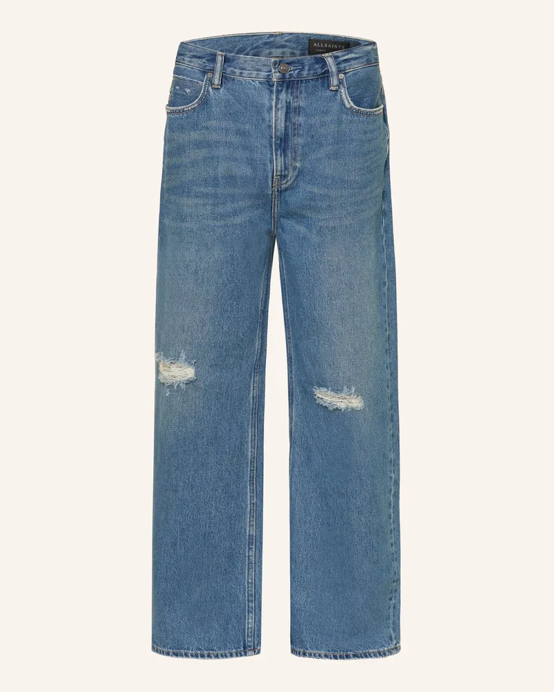 AllSaints Destroyed Jeans Lenny Loose Fit blau 10486