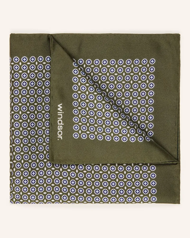 windsor. Einstecktuch Grün