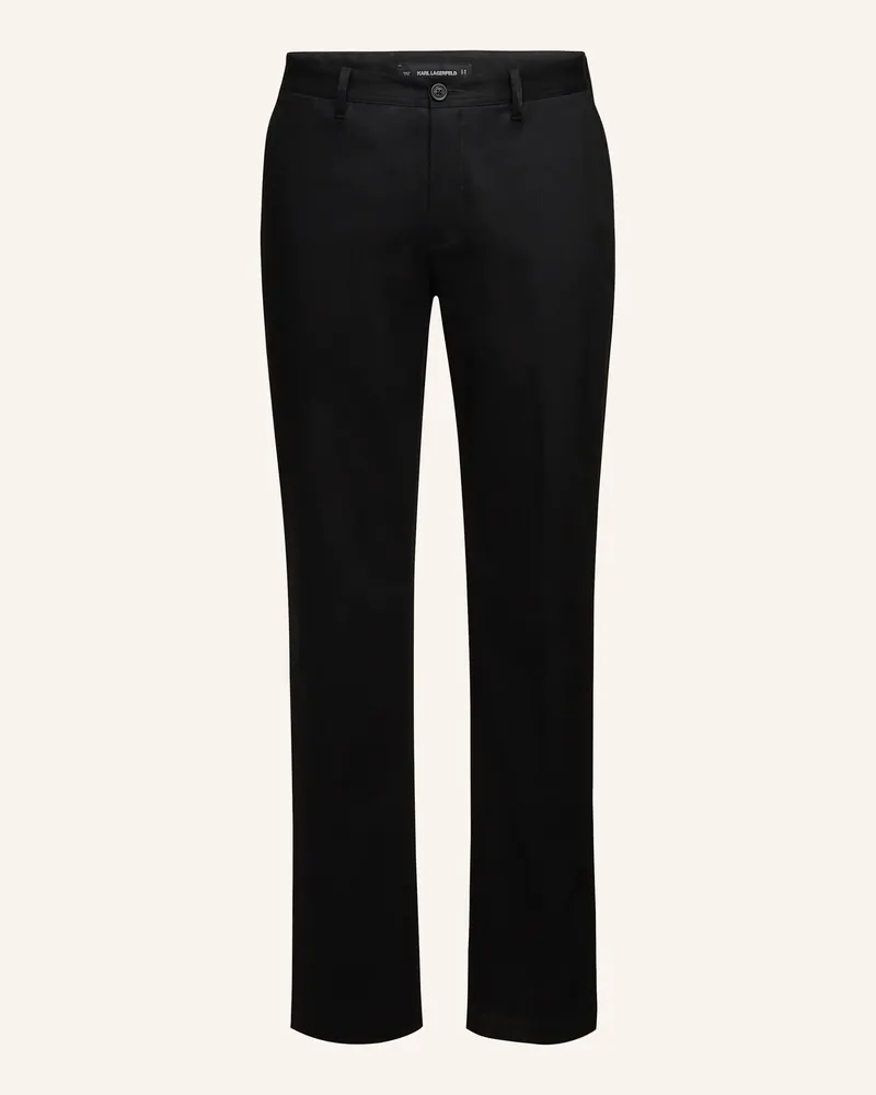 Karl Lagerfeld Hose schwarz Schwarz