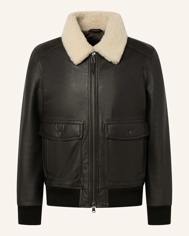 windsor. Lederjacke Arturo braun Dunkelbraun