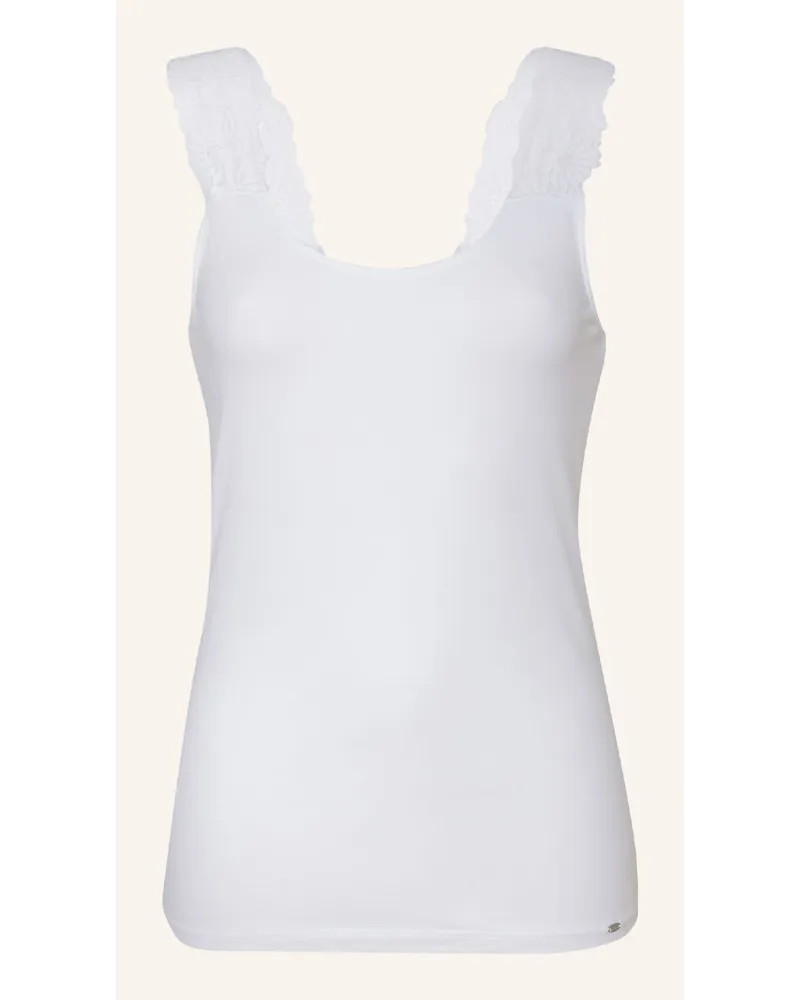 Skiny Top EVERY DAY IN COTTON Weiss