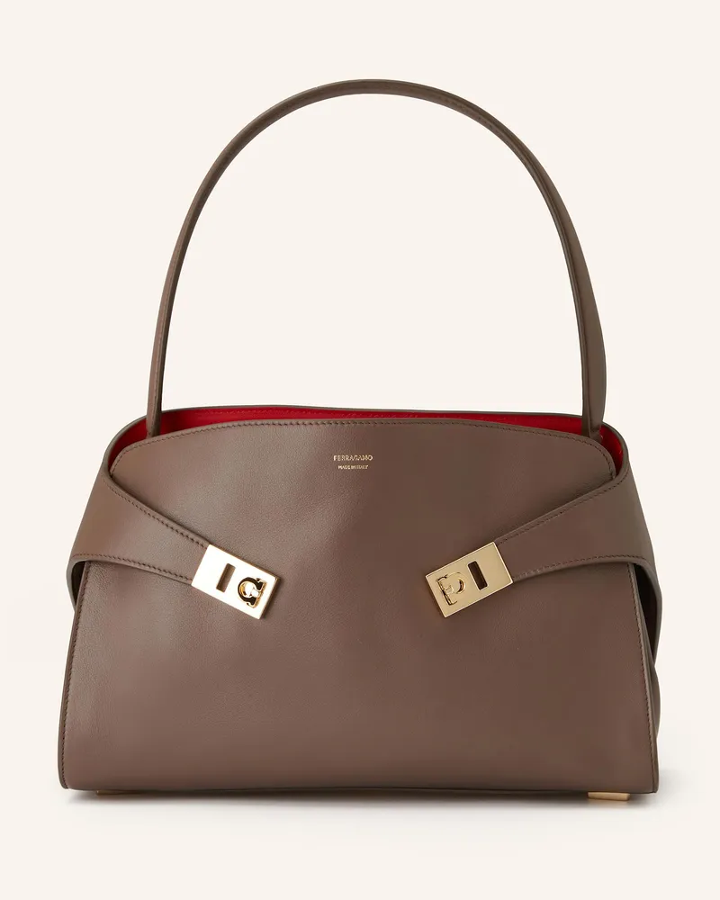 Ferragamo Handtasche Hug braun Braun