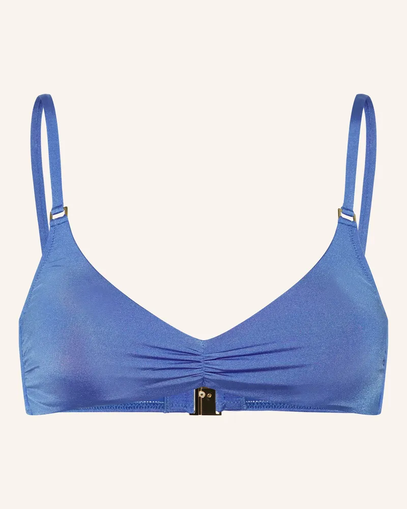 watercult Bralette-Bikini-Top Shimmering Solids lila Blau