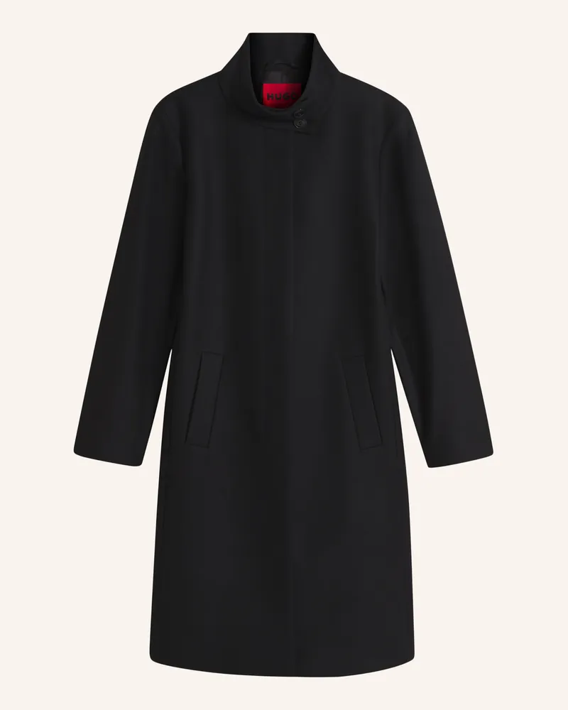 HUGO BOSS Mantel Mugo Regular Fit schwarz Schwarz