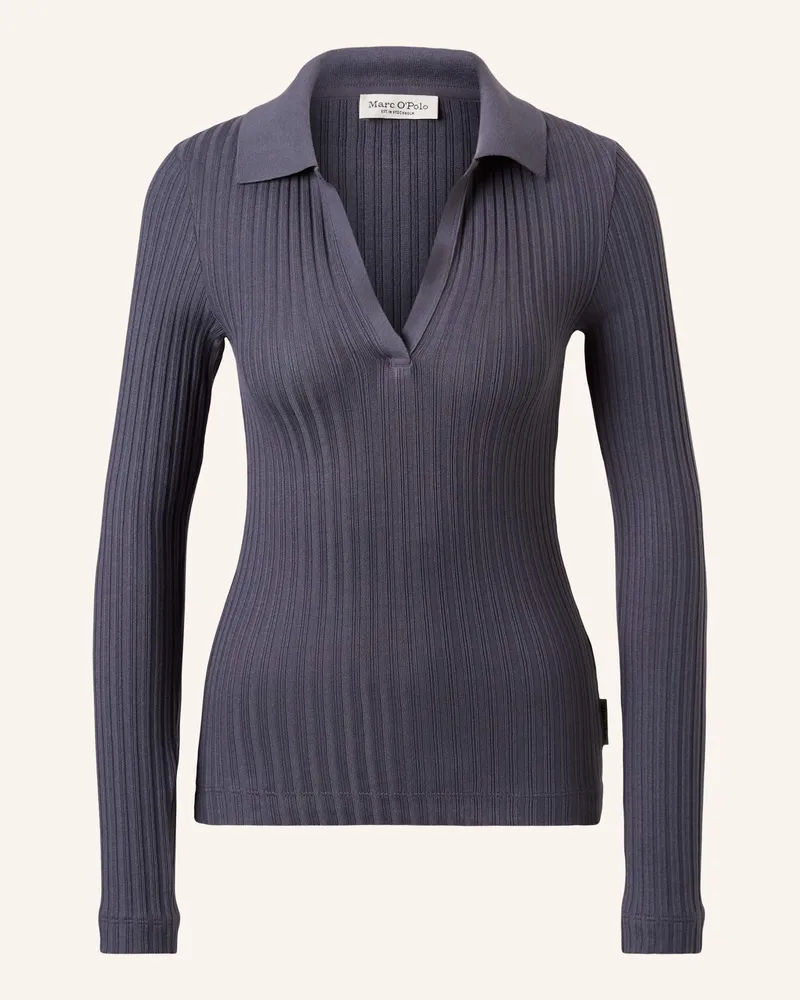 Marc O'Polo Jerseypolo grau Dunkelgrau