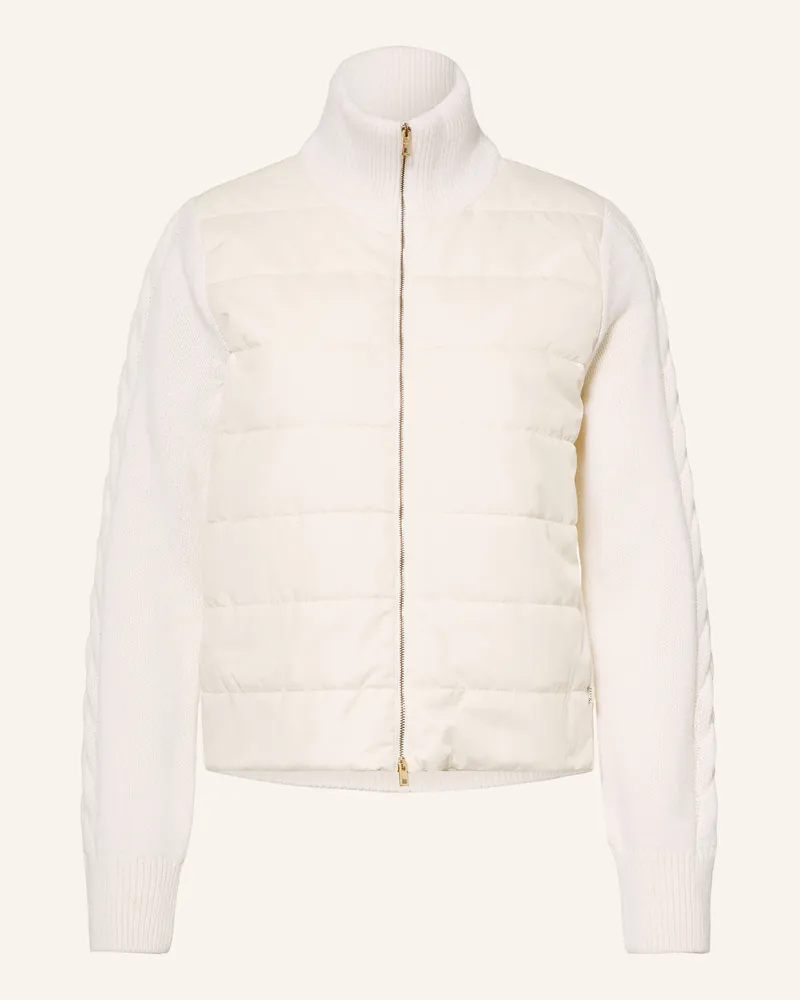 Maerz Strickjacke Im Materialmix weiss Weiss