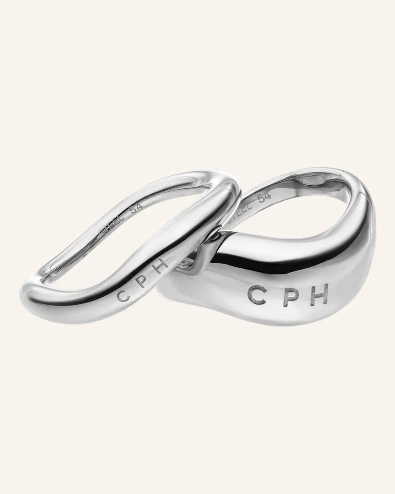 Copenhagen Ring  Aus  Edelstahl silber Silber